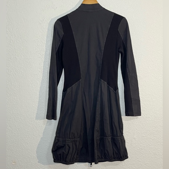 XCVI Winifred jacket dress full zip mixed media above the knee Lagenlook Artsy - Picture 4 of 8